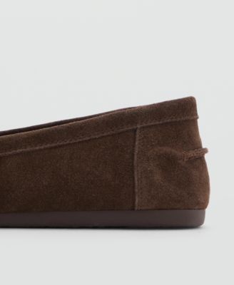 Women's Ruched Toe Suede Shoes