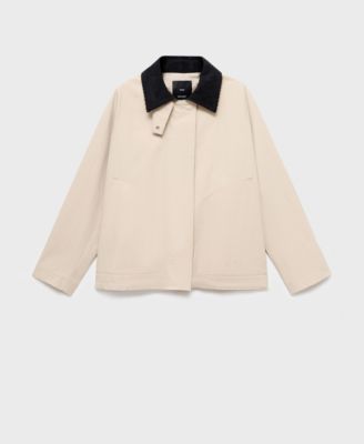 Women's Corduroy Collar Cotton Jacket