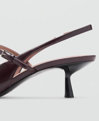 Women's Kitten-Heel Patent Leather Shoes