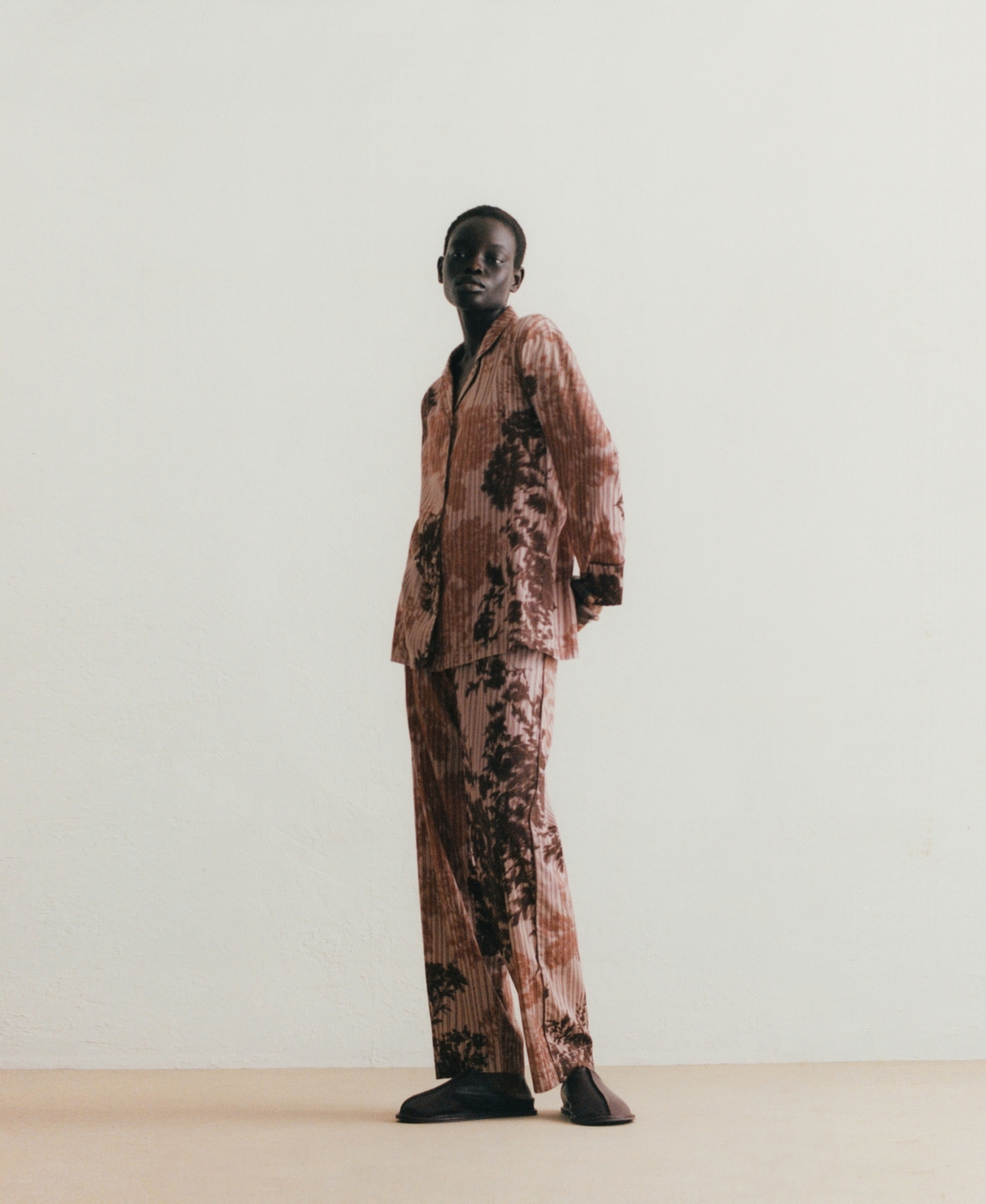 Mango Women's Blurred Print Pajama Bottoms