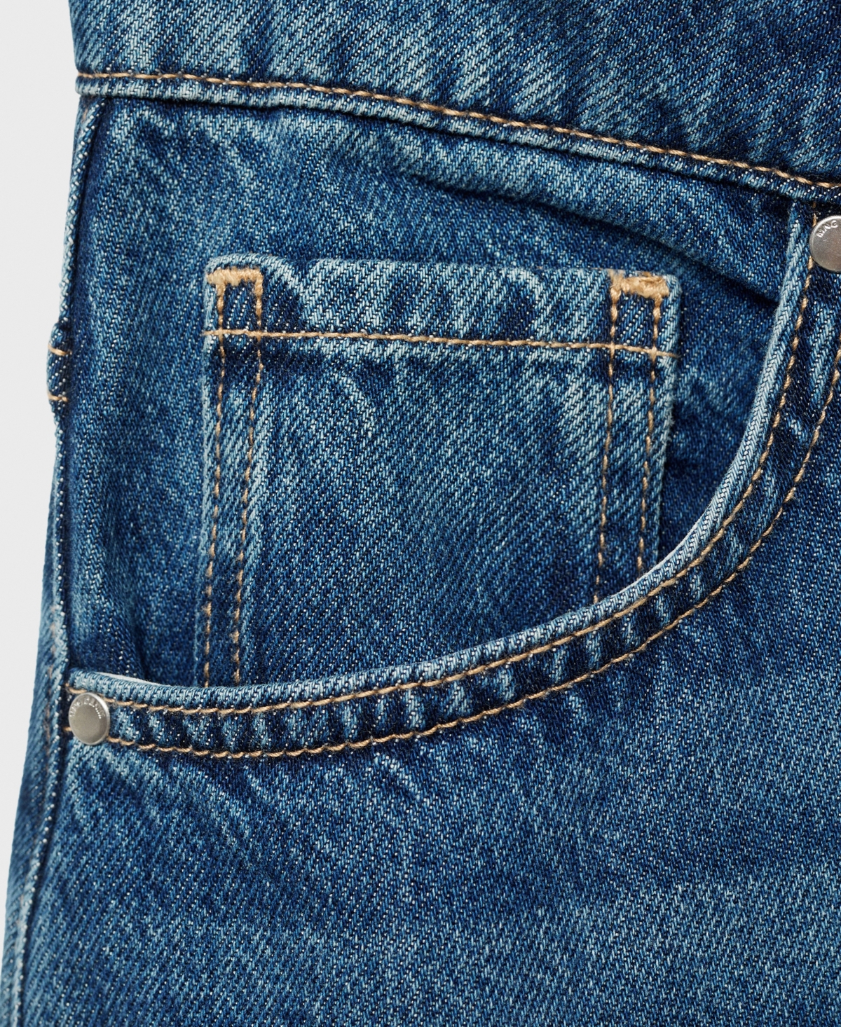 Mango Women's Midi Denim Skirt In Blue
