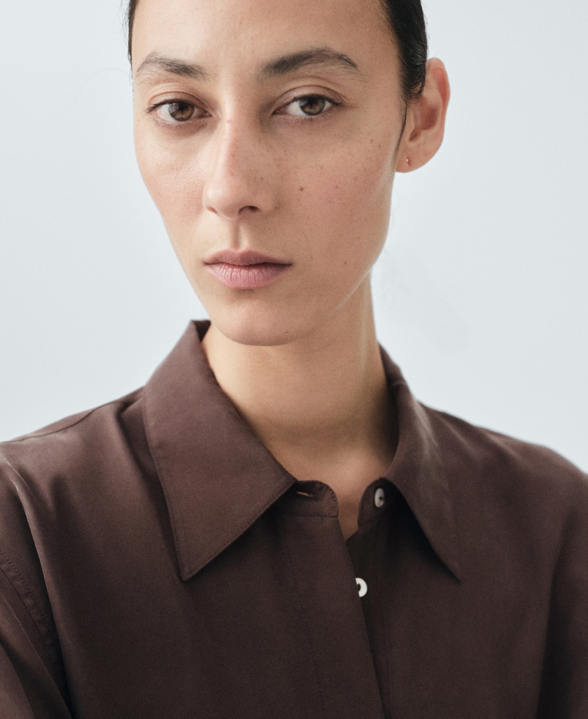 Mango Women's Silk Oversized Shirt