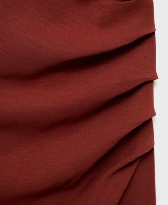 Women's Knot Detail Ruched Dress