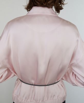 Women's Satin Zipper Jacket