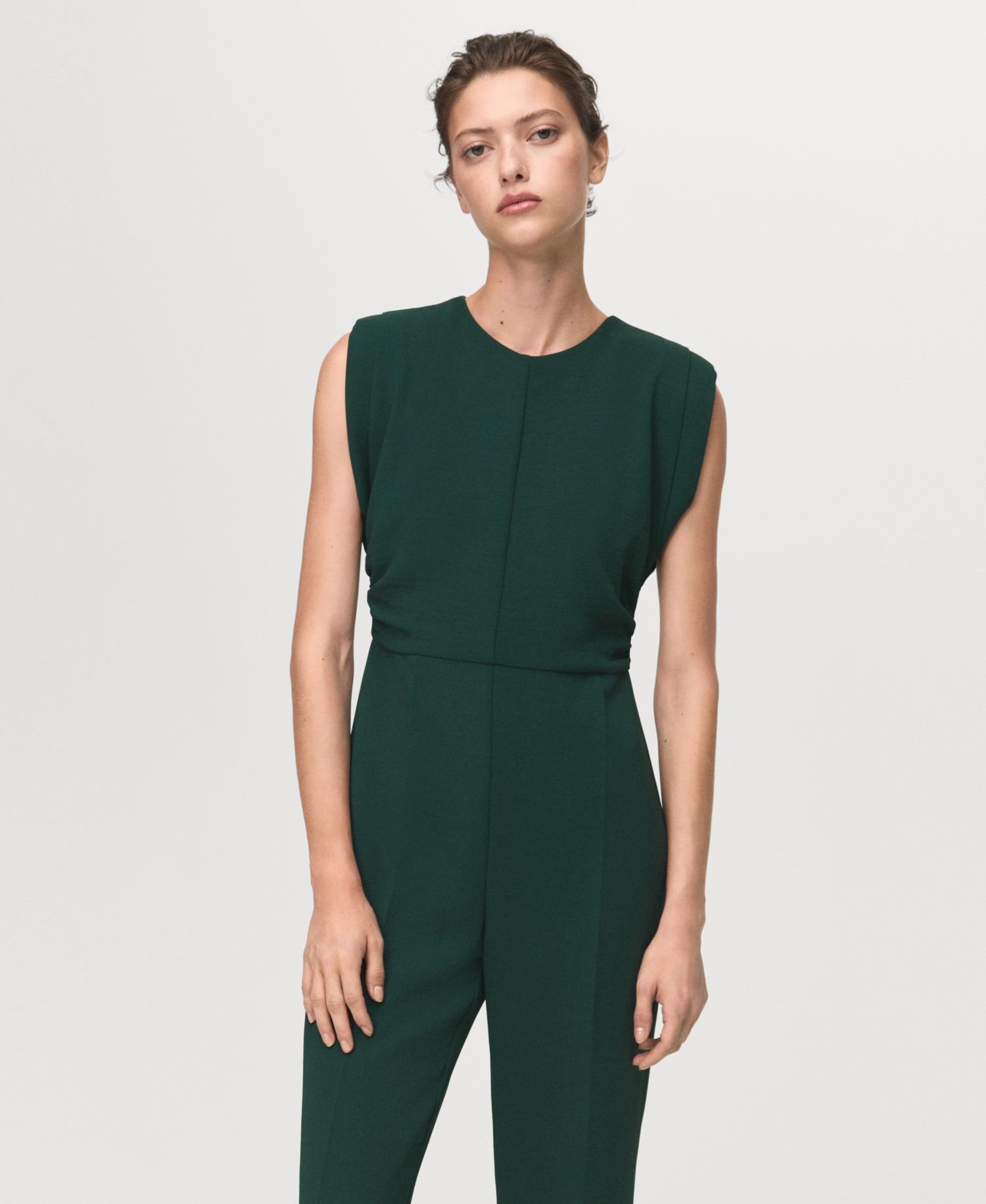 Women's Ruched Long Jumpsuit