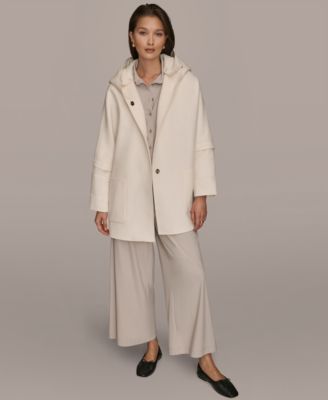 Women's Button Front Cape Coat