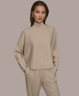 Donna Karan Weekend - Women's Mock Neck Crop Top