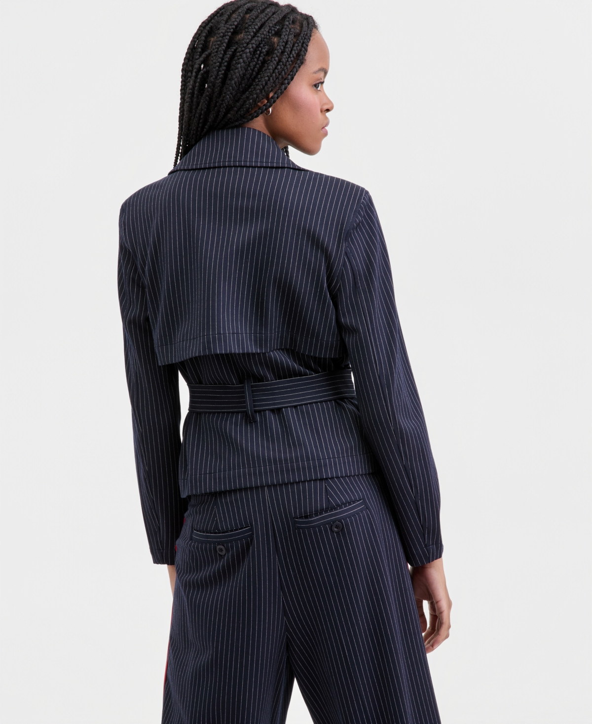 Liverpool Los Angeles Women's Cropped Trench Jacket