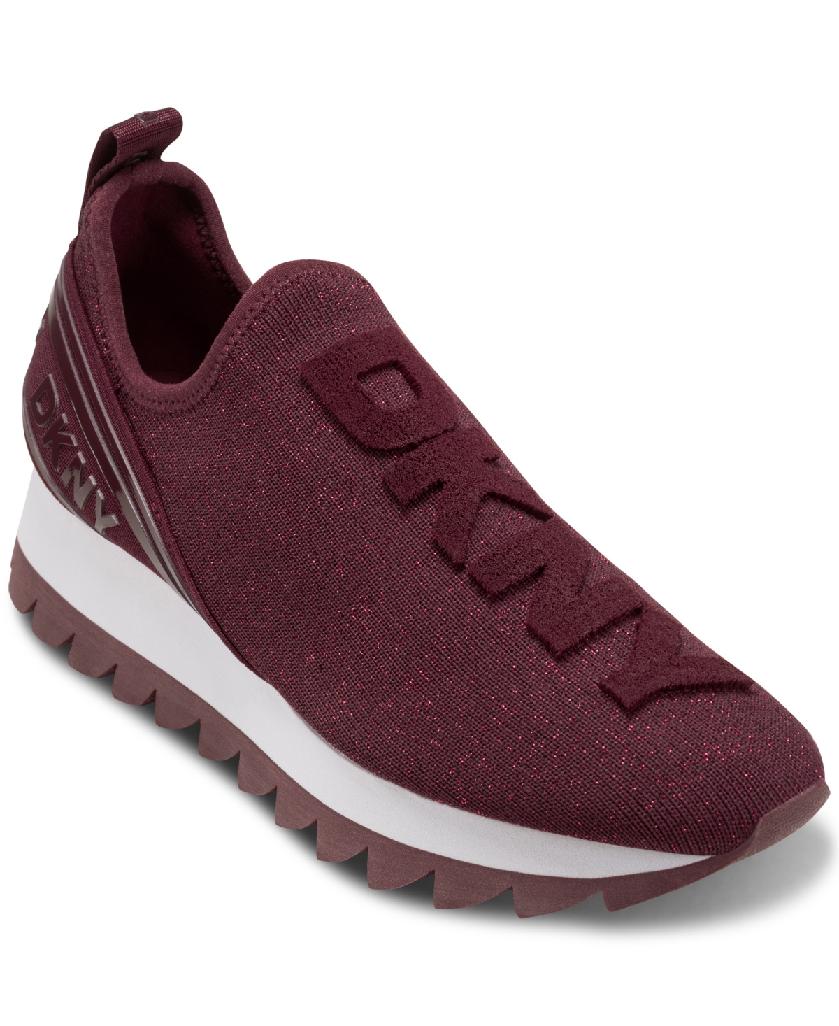 Dkny Women's Abbi Slip-on Sneakers In Burgundy