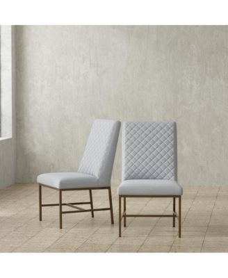 Diamond - Elise Linen Dining Chair Two Pack