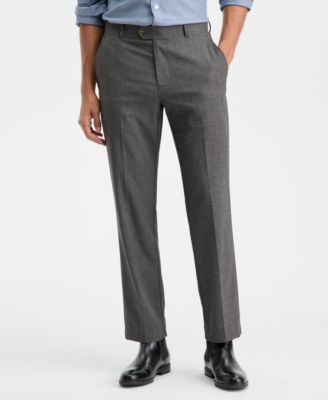 Men's Flat-Front Straight-Fit Dress Pants, Macy's Exclusive