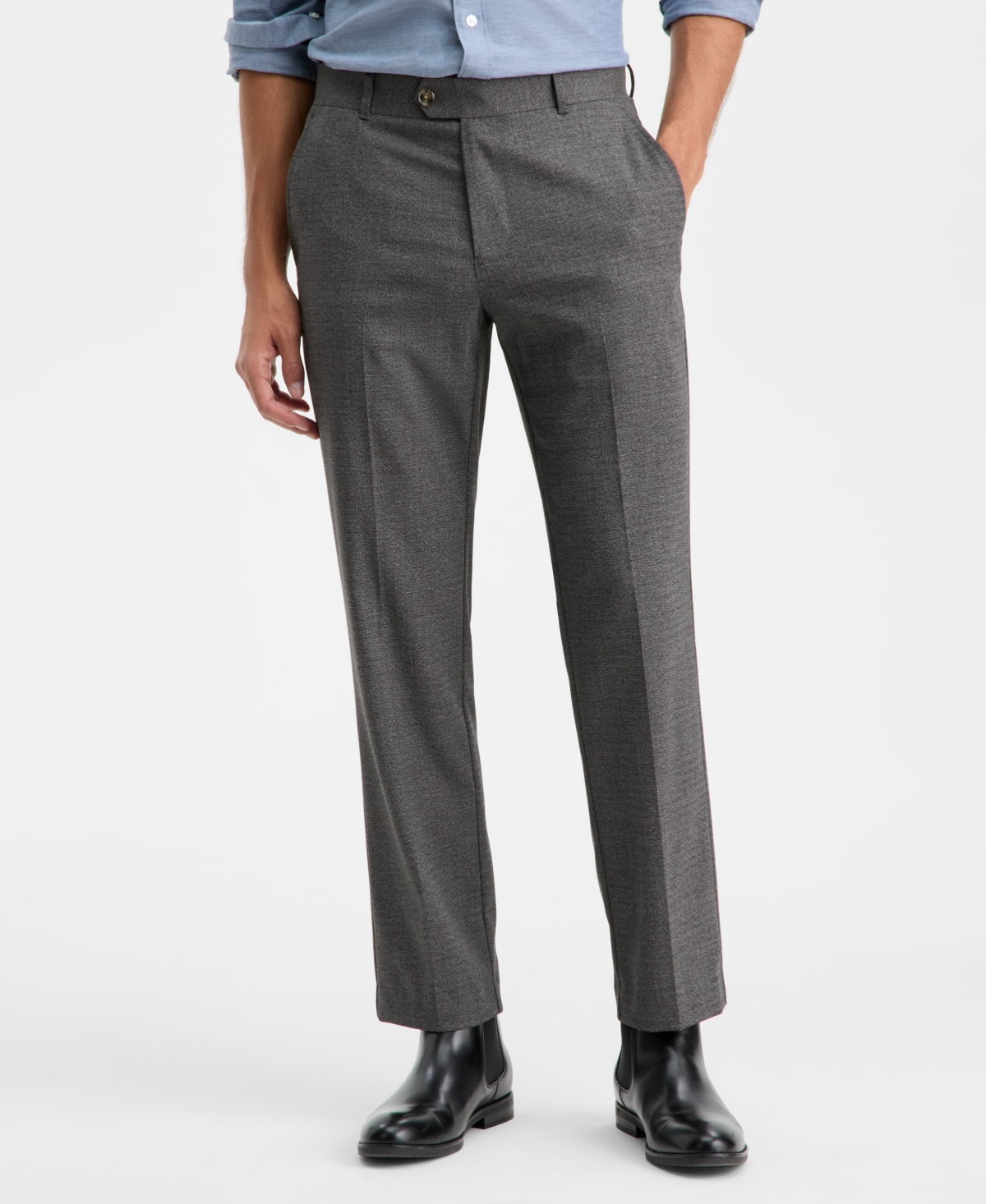 Club Room Men's Flat-Front Straight-Fit Dress Pants, Macy's Exclusive