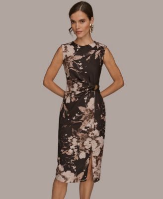 Women's Floral Print Sleeveless Dress