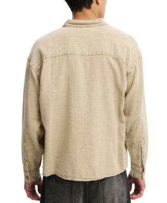 Men's Washed Long-Sleeve Shirt