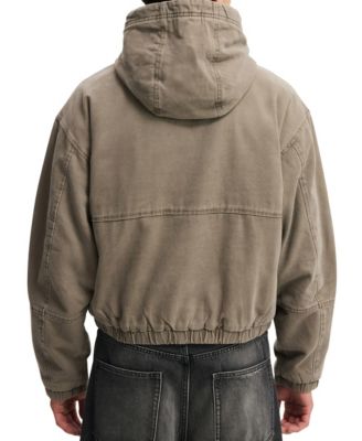 Men's Cropped Hooded Bomber