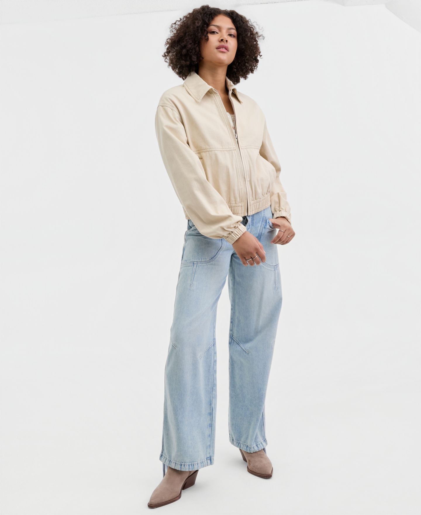 Женская куртка Free People Birdie Collared, цвет: Puff Pastry — фото 2