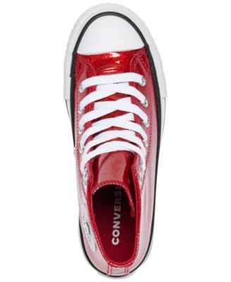 Little Girls Chuck Taylor All Star Glitter Lift Platform Casual Sneakers from Finish Line