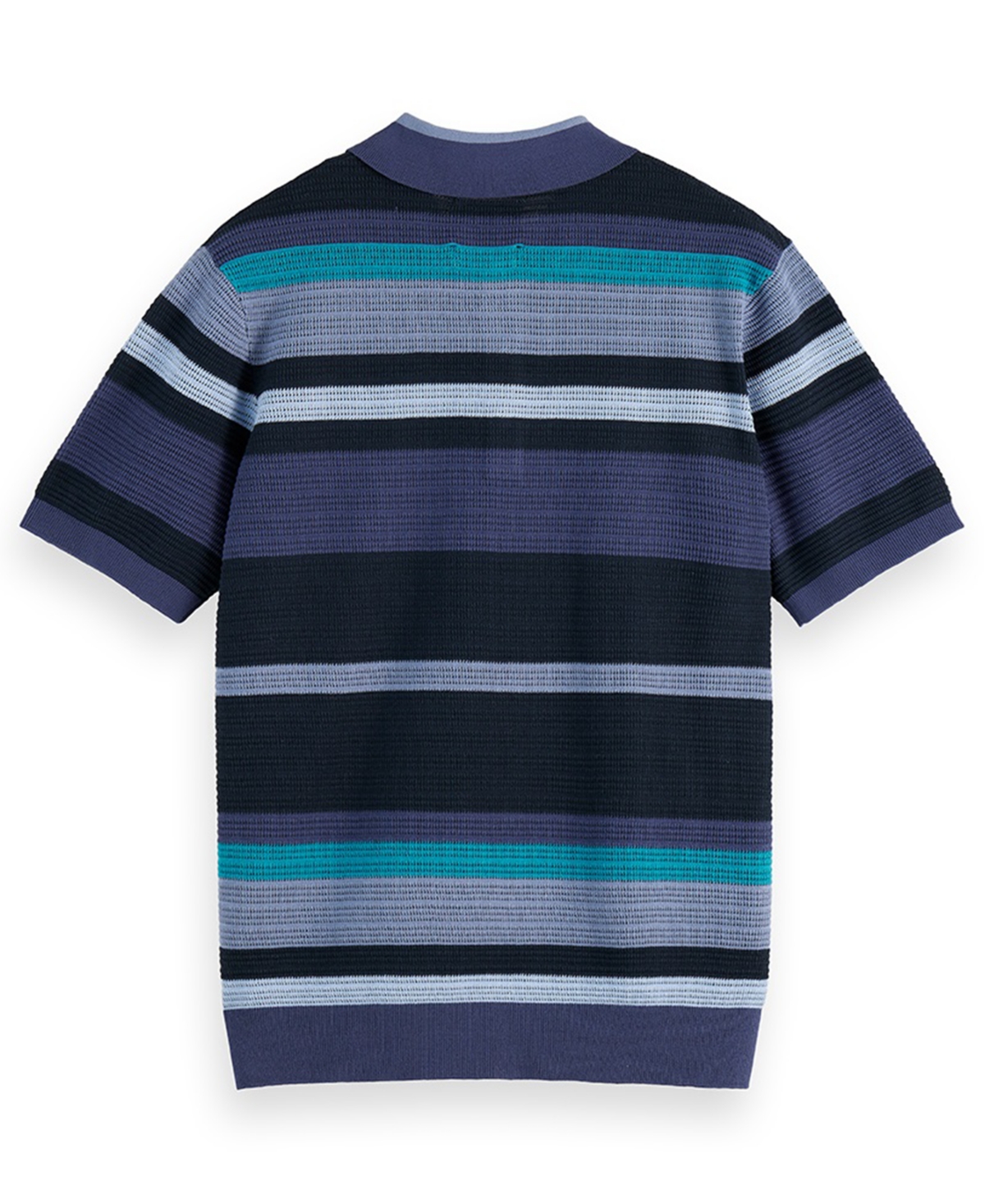 Scotch & Soda Men's Knitted Striped Regular-Fit Polo Shirt
