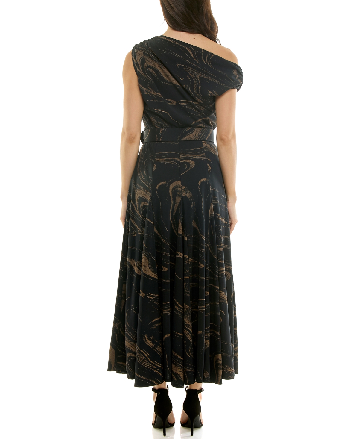Taylor Women's Belted Off-the-shoulder A-line Dress In Multi