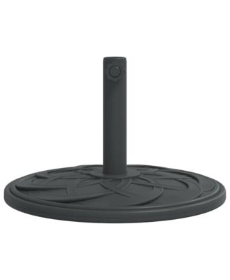 Parasol Base Black Polyethylene, concrete, and iron Medium