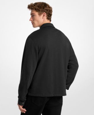 Men's Collared Long-Sleeve Jacket