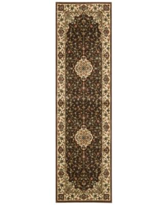 Runner Size: Runner - Macy's - Nourison Area Rug, Persian Arts BD02 Chocolate 2'3