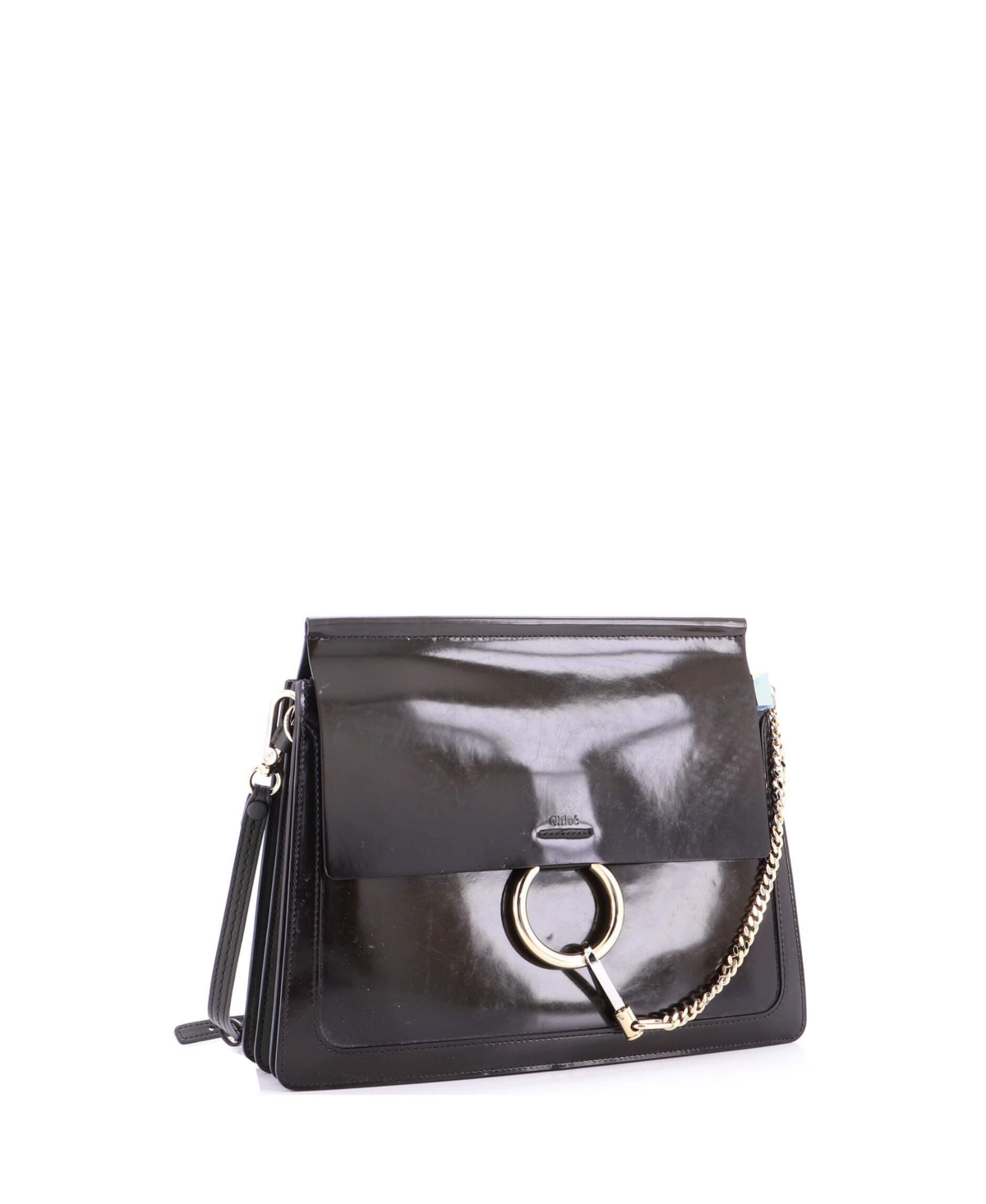 Pre-Owned Chloe Medium Faye Shoulder Bag Patent