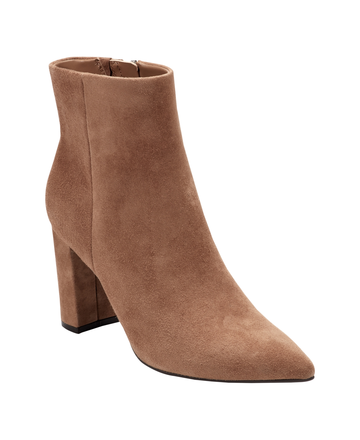 Marc Fisher Women's Glorena Block Heel Dress Booties In Brown