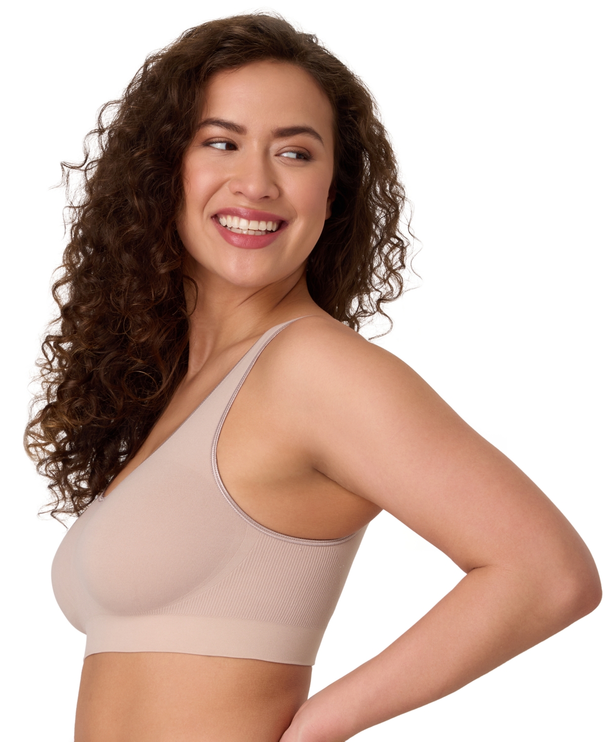 Bali One Smooth U Wireless Bralette Dfbral In Neutral