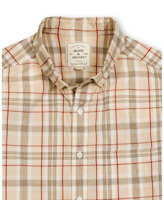 Men's Organic Long Sleeve Stretch Poplin Button Down Shirt