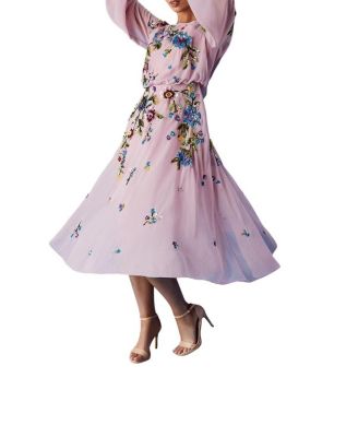 Women's Embellished Sequin Midi Dress