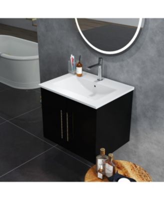 Bathroom Vanity with Sink and Decorative Handle
