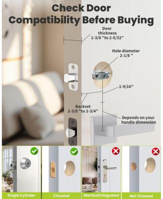 Keyless-Entry Deadbolt Smart Lock with Fingerprint, Keypad, Key Fob, Smartphone Bluetooth Control, Auto-Lock, IP56 Waterproof, Satin Nickel