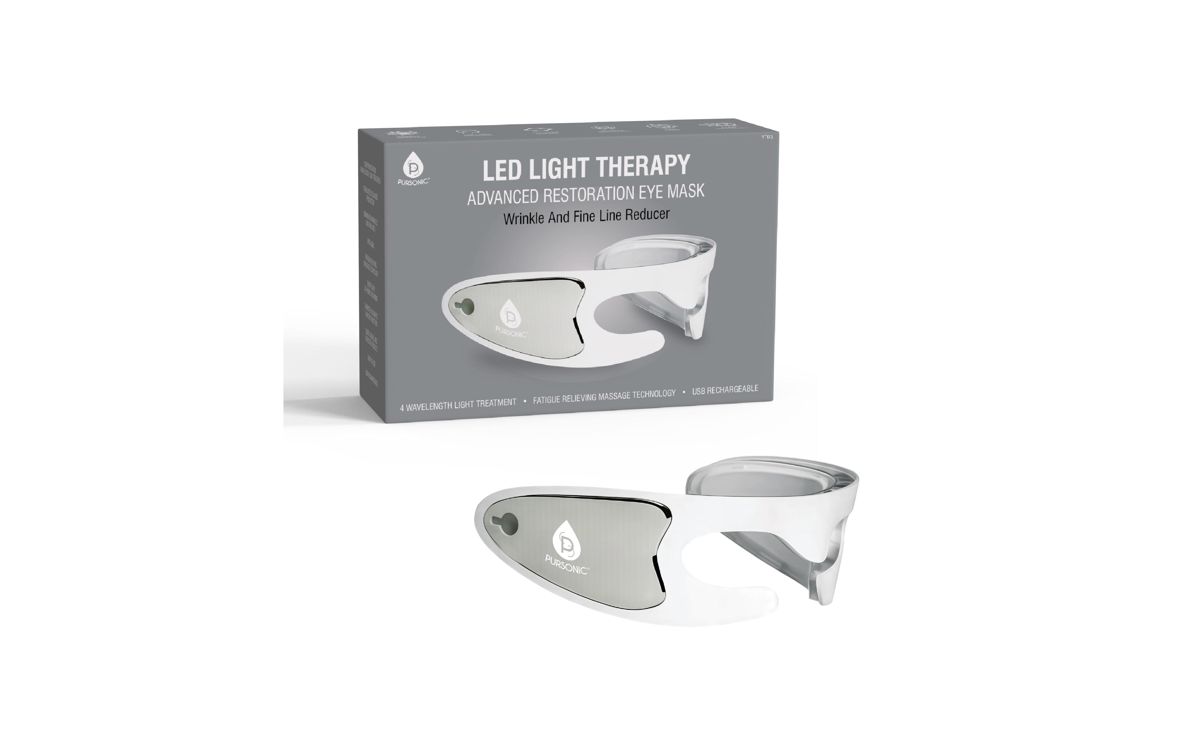 Pursonic Led Light Therapy Advanced Restoration Eye Mask – Anti-Aging, Collagen-Boosting, At-Home Treatment