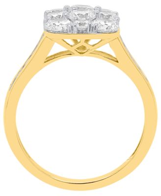 Lab-Grown Diamond Ring (2 ct. t.w.) in 14k Gold-Plated Sterling Silver