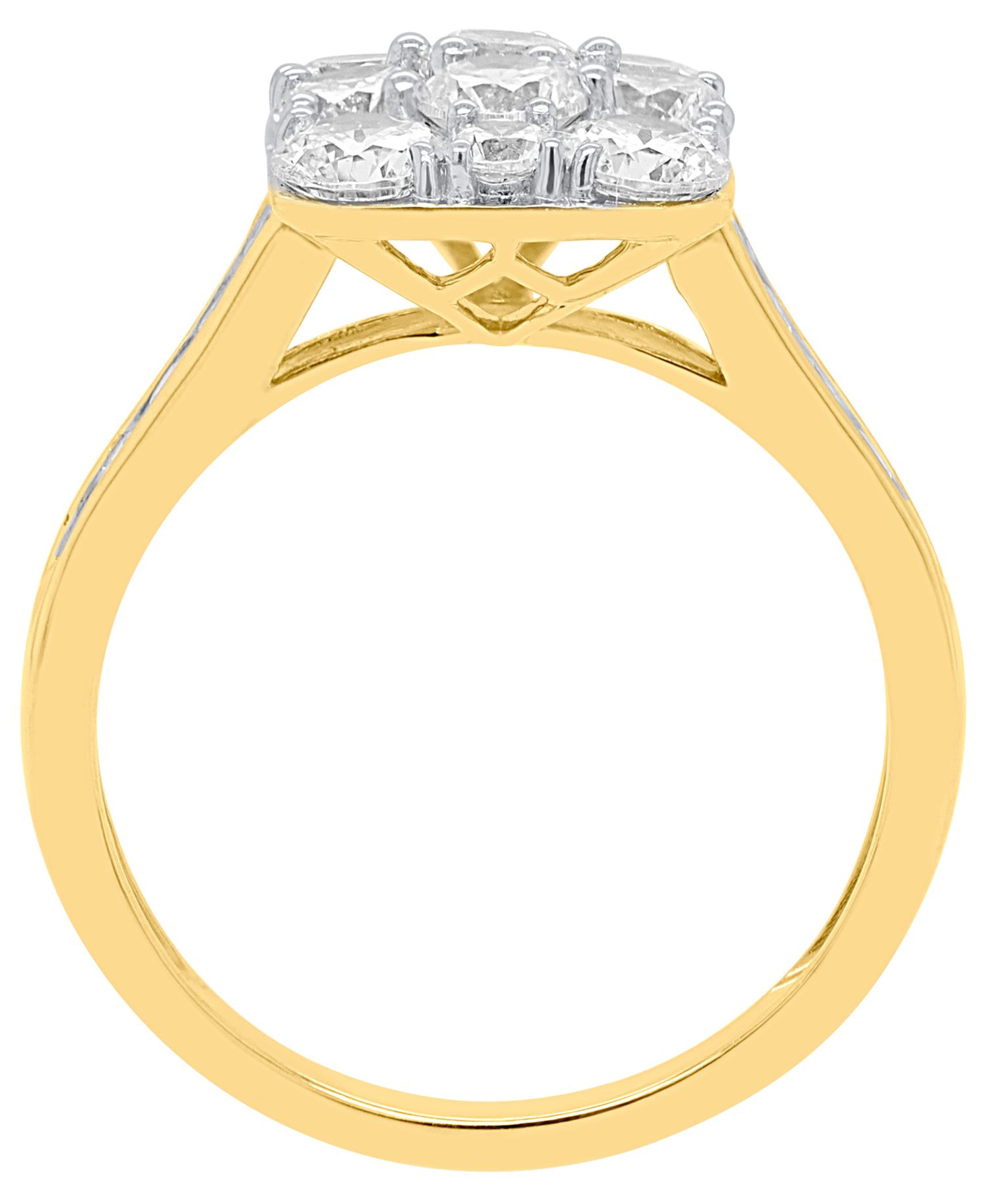 Lab-Grown Diamond Ring (2 ct. t.w.) in Sterling Silver or 14k Gold-Plated Sterling Silver