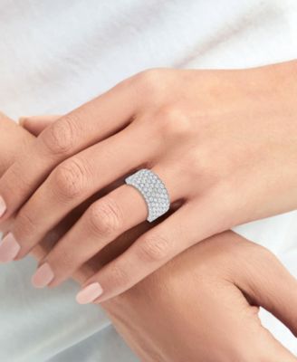 Lab-Grown Diamond Ring (3.ct. t.w.) in 14k Gold Plated Sterling Silver