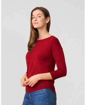 Women's Apple Drop Shoulder Tunic Sweater