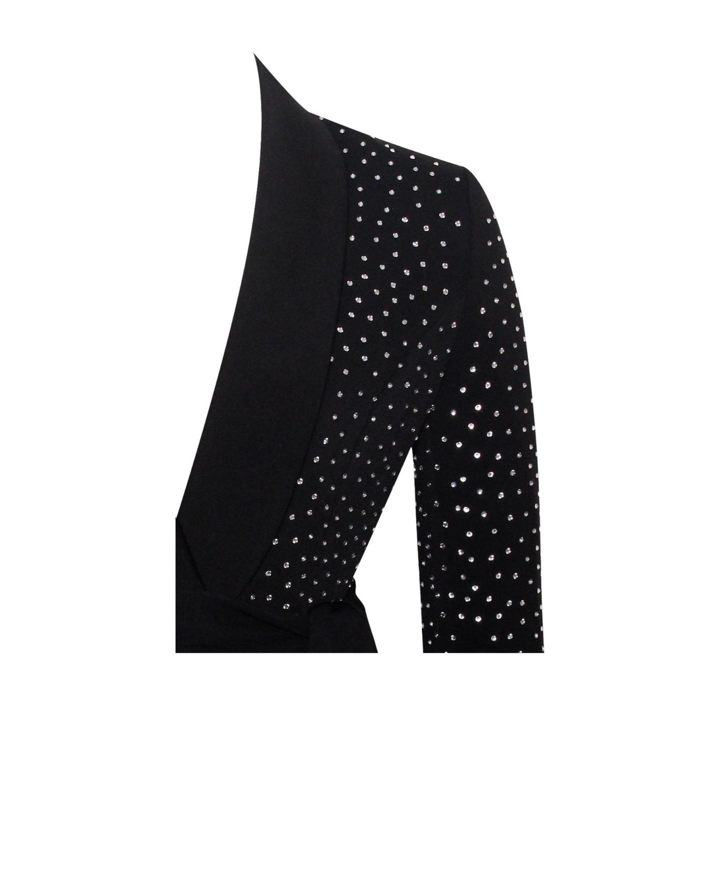 Women's Visionary Crystal Embellished Black Blazer Jacket