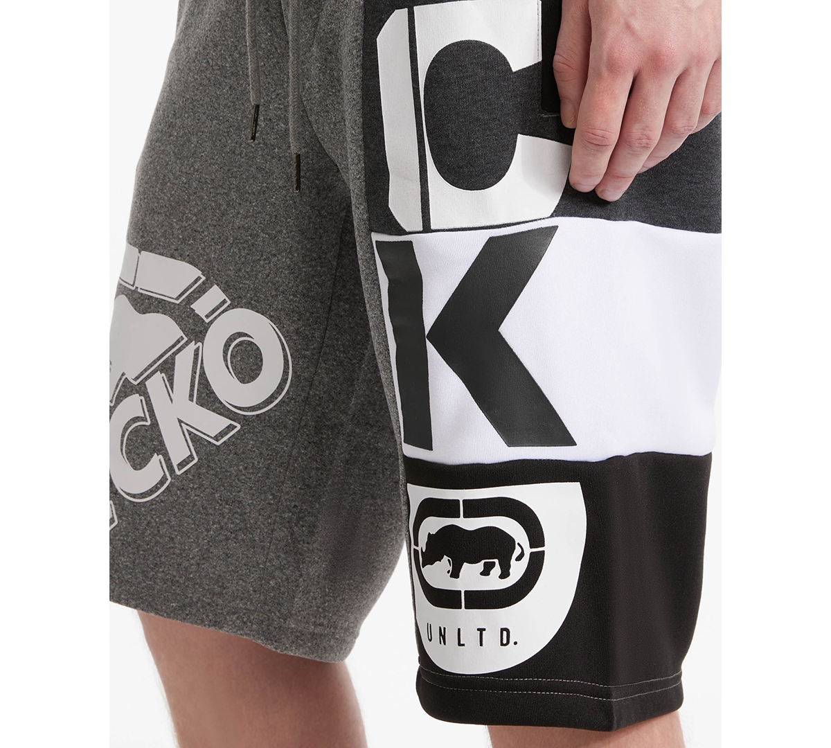 Ecko Unltd Men's Square Up To Fleece Shorts