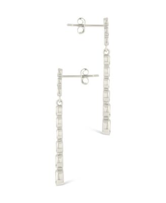 Sterling Silver Ianthe Brilliant Cut CZ Dangle Earrings