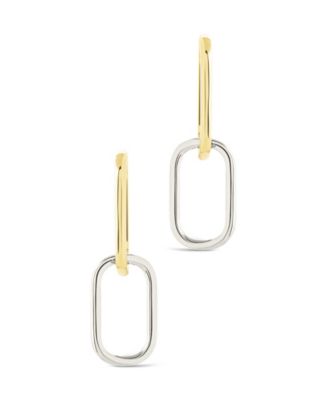Raleigh Link Drop Hoop Earrings