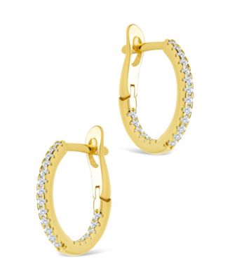 Sterling Silver Lilia CZ Infinity Hoops - .5"
