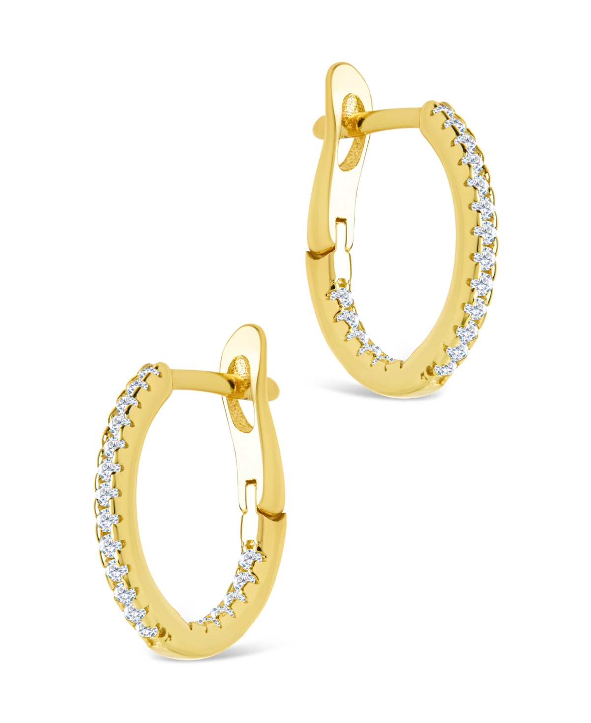 Sterling Forever Silver Lilia Cz Infinity Hoops - .5"