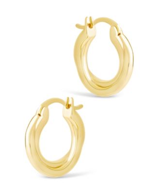 Sterling Silver Janice Twisted Hoop Earrings