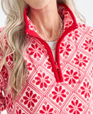 Petitte Lace Knit Mock Neck Sweatshirt, Macy's Exclusive