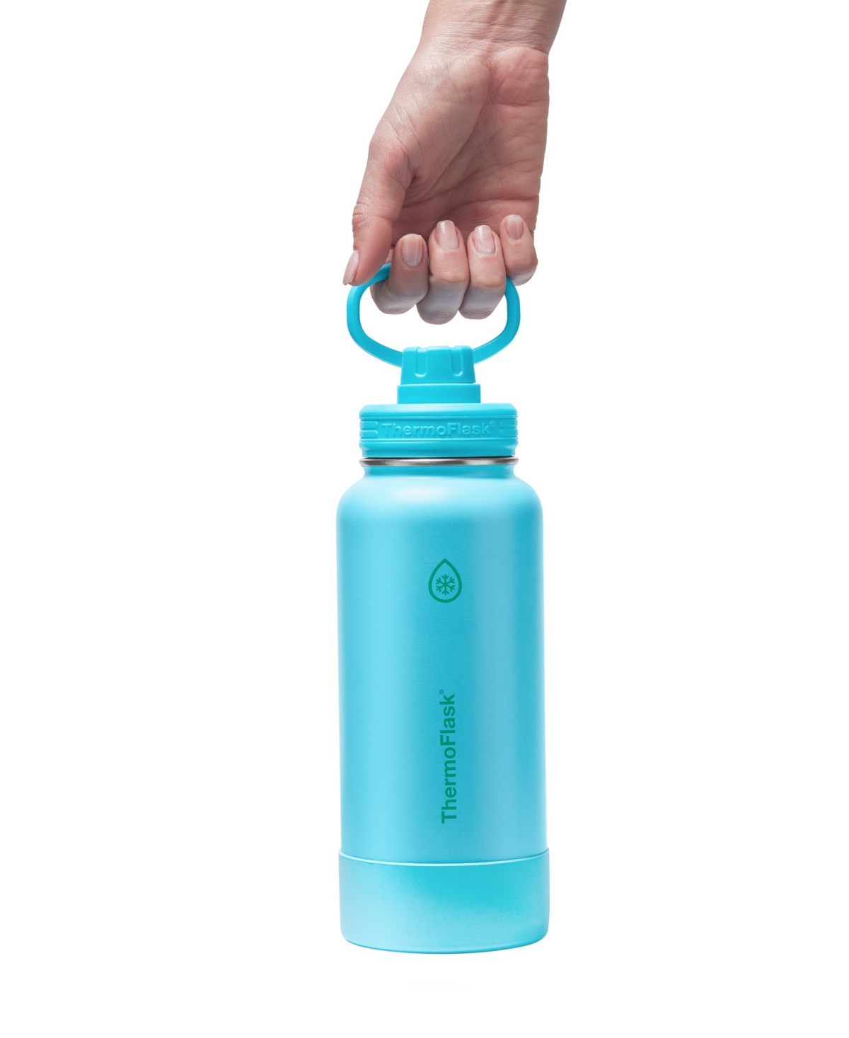 Thermoflask 32 Oz. Double Wall Vacuum Insulated Water Bottle With Spout Lid In Blue
