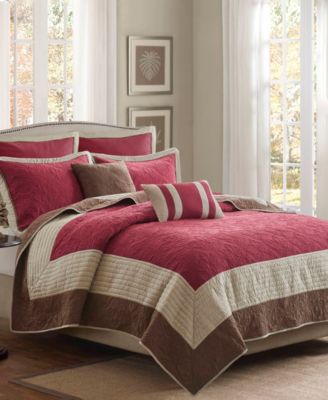 Attingham Reversible 7-Pc. Quilt Set, King/California King