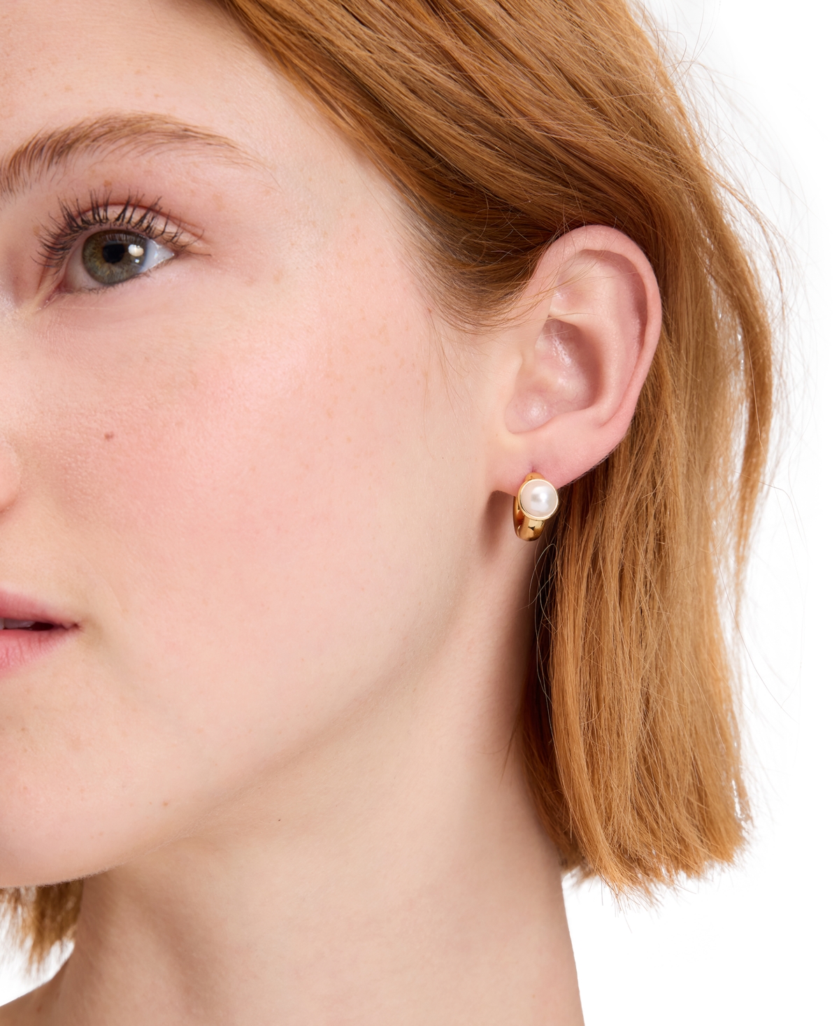 kate spade new york Cubic Zirconia Round Huggies Earrings