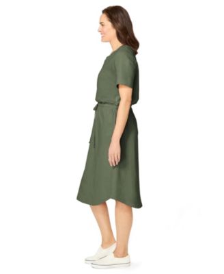 Plus Size Curved Hem Dress